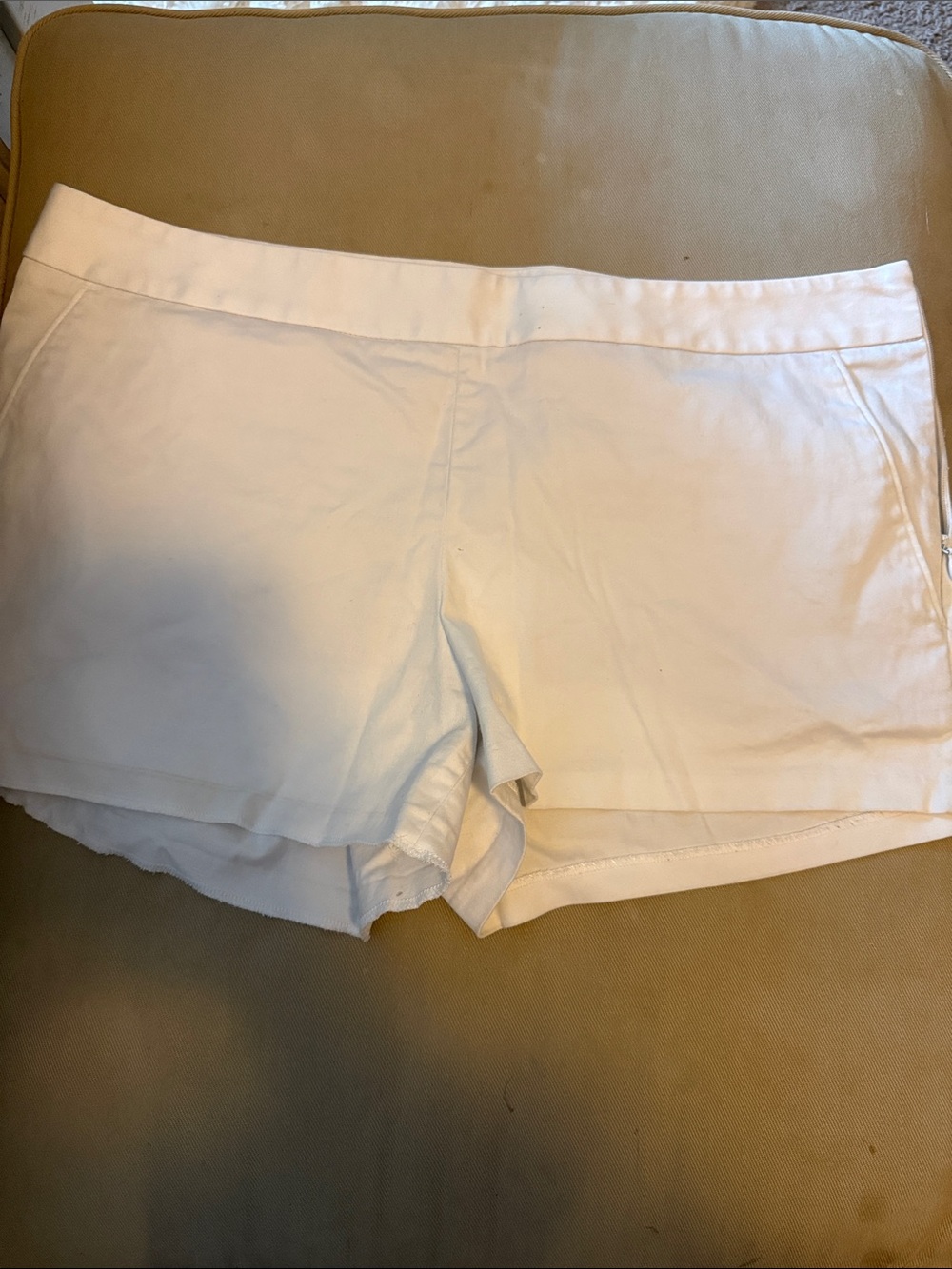 Express White Women's Stretch  Shorts